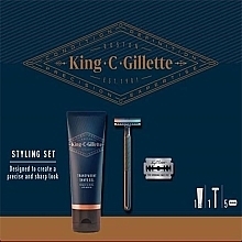 Düfte, Parfümerie und Kosmetik Set - Gillette King C. (razor/1pcs + sh/gel/150ml + edge/razors/5pcs)