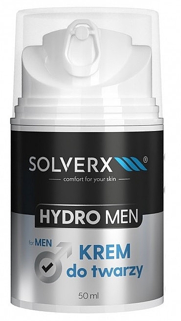 Feuchtigkeitsspendende Gesichtscreme für Männer - Solverx Hydro Men — Bild N1