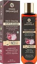 Düfte, Parfümerie und Kosmetik Sulfatfreies Shampoo mit roter Zwiebel - Khadi Organique Red Onion Hair Cleanser
