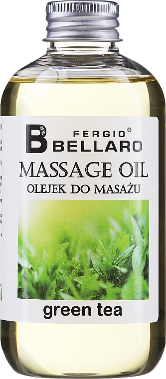 Feuchtigkeitsspendendes Massageöl mit Arganöl und Vitamin E - Fergio Bellaro Massage Oil Green Tea