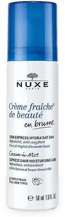 Feuchtigkeitsspendender Express-Sprühnebel für das Gesicht - Nuxe Creme Fraiche De Beaute Cream-In-Mist Express 24h — Bild N1