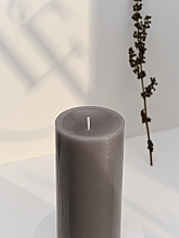 Kerze Zylinder Durchmesser 7 cm Höhe 15 cm - Bougies La Francaise Cylindre Candle Grey — Bild N3