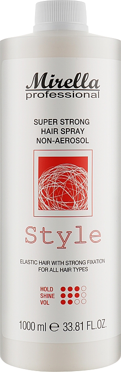 Flüssiges Haarspray - Mirella Professional Style Super Strong Hair Spray Non-Aerosol — Bild N6