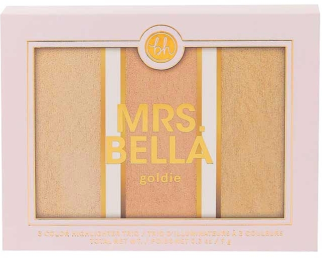 Highlighter-Palette - BH Cosmetics Mrs. Bella Highlighter Palette — Bild N1