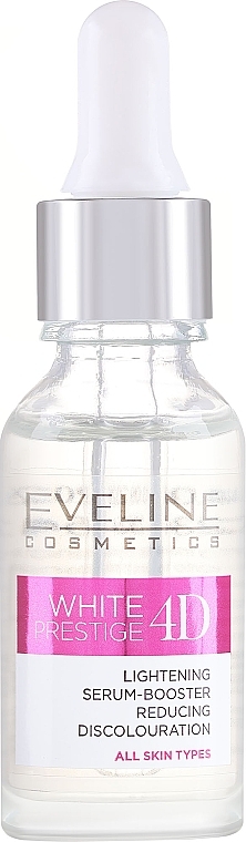 Gesichtsserum - Eveline White Prestige 4D Lightening Serum-Booster Reducing Discolouration — Bild N1