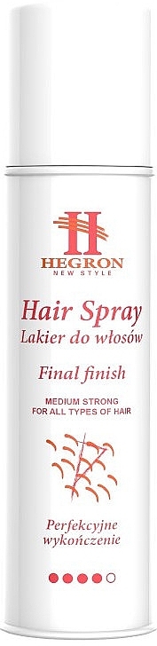 Haarlack - Hegron Hair Spray Final Finish Medium Strong For All Types Of Hair — Bild N1