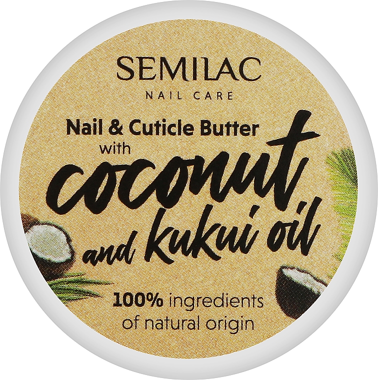 Nagelhaut- und Nagelöl mit Kokosöl - Semilac Nail Care Coconut and Kukui Oil — Bild N1