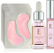 Düfte, Parfümerie und Kosmetik Gesichtspflegeset - Eclat Skin London Rose Blossom (Lipgloss 8ml + Gesichtsöl 30ml + Augenpatches 10 St.)