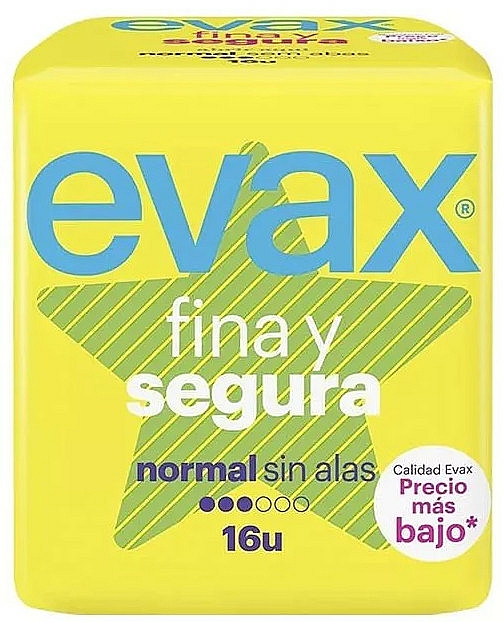 Hygiene-Damenbinden ohne Flügeln Normal 16 St. - Evax Fina & Segura — Bild N1