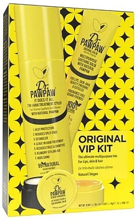 Set - Dr. Pawpaw Original VIP Kit (l/balm/25ml+h/spray/150ml+l/scrub/16g) — Bild N1