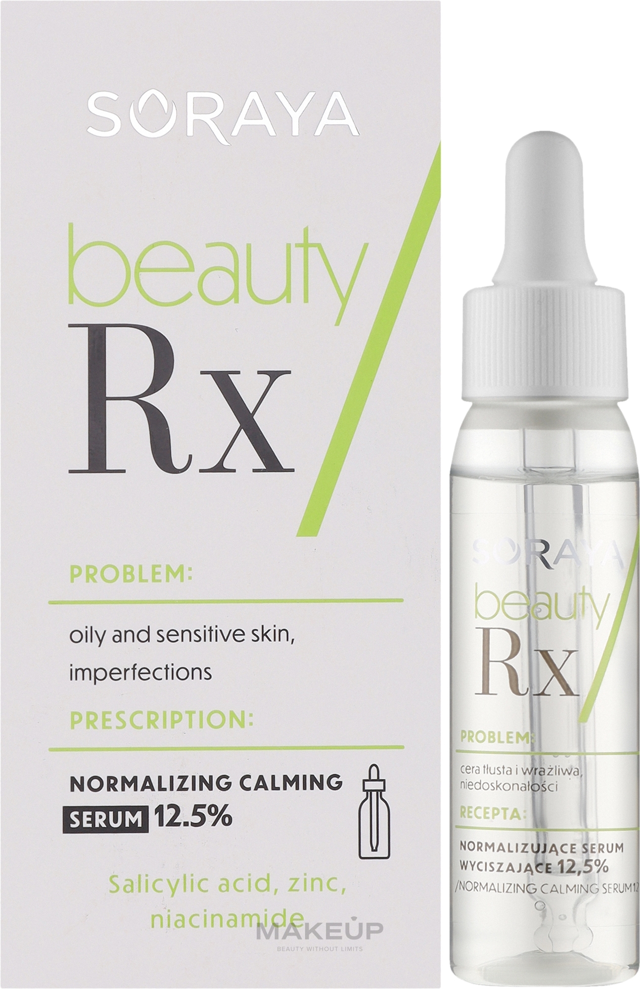 Normalisierendes, glättendes Serum für fettige, empfindliche und unvollkommene Haut - Soraya Beauty Rx — Bild 30 ml