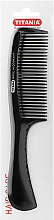 Düfte, Parfümerie und Kosmetik Haarkamm mit langem Griff 21 cm schwarz - Titania