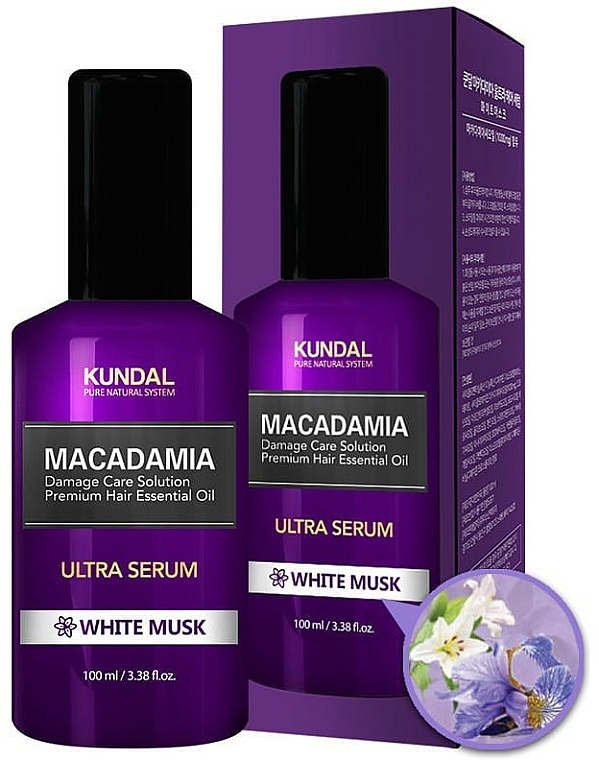 Ultra Serum für Haare Weißer Moschus - Kundal Macadamia White Musk Ultra Serum — Bild N4