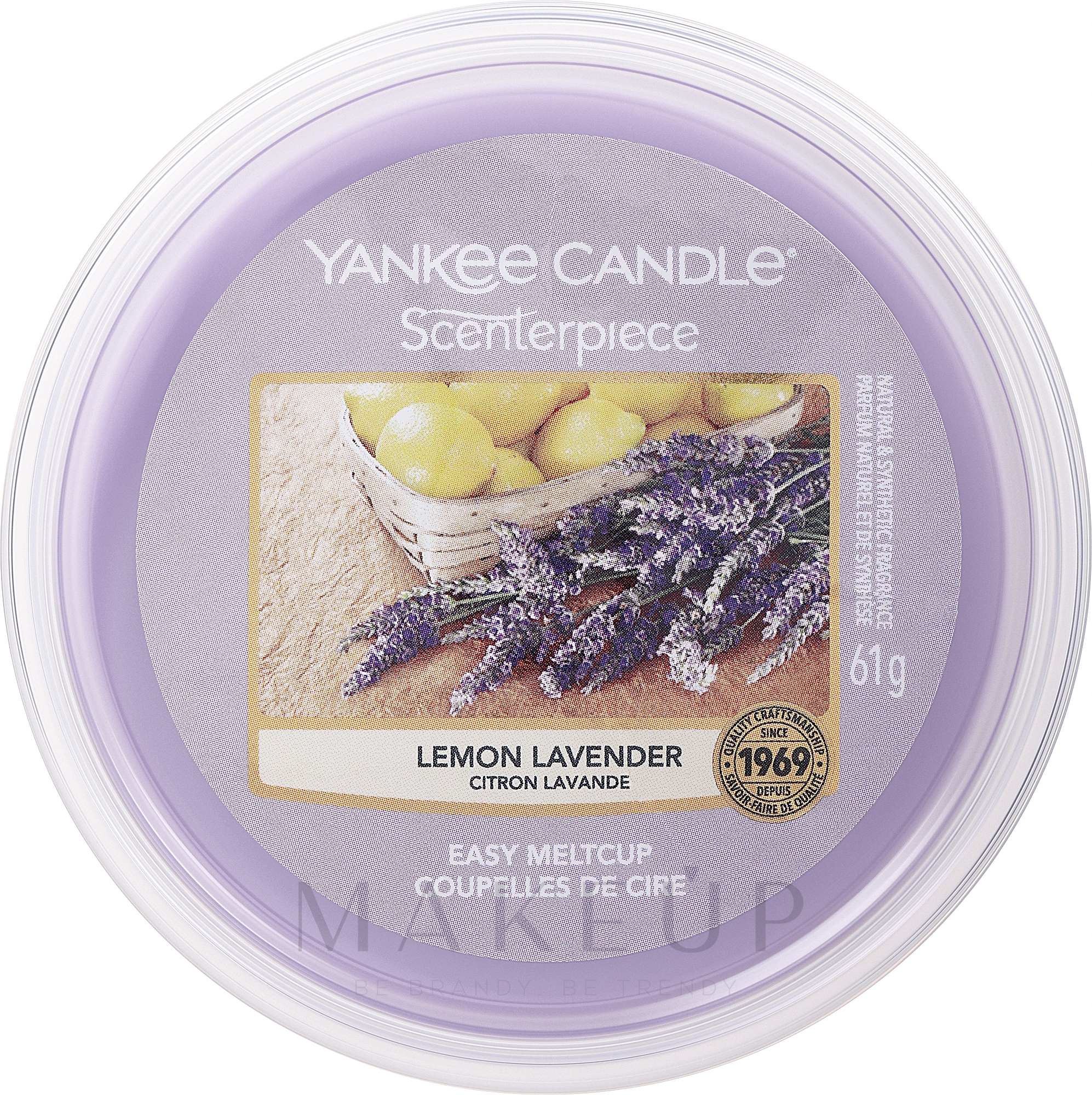 Tart-Duftwachs Lemon Lavender - Yankee Candle Lemon Lavender Melt Cup — Bild 61 g