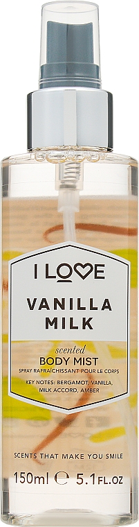 Körperspray Vanillemilch - I Love... Vanilla Milk Body Mist — Bild N1
