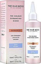 Farbintensivierende Behandlung für helles Haar - The Hair Boss Colour Enhancing Gloss White Blond — Bild N2