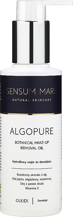 Hydrophiles Make-up-Entferneröl - Sensum Mare Algopure otanical Make-Up Removal Oil — Bild N1