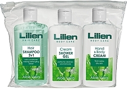 Körperpflegeset - Lilien Travel Set Of Cosmetics (Shampoo-Conditioner 100ml + Duschgel 100ml + Körpercreme 100ml)  — Bild N1