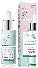 Düfte, Parfümerie und Kosmetik Gesichtsserum mit 2% Laktobionsäure - Eveline Cosmetics Serum Shot