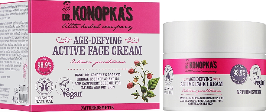 Aktive Anti-Aging Gesichtscreme für reife und trockene Haut - Dr. Konopka's Age-Defying Active Face Cream — Bild N2