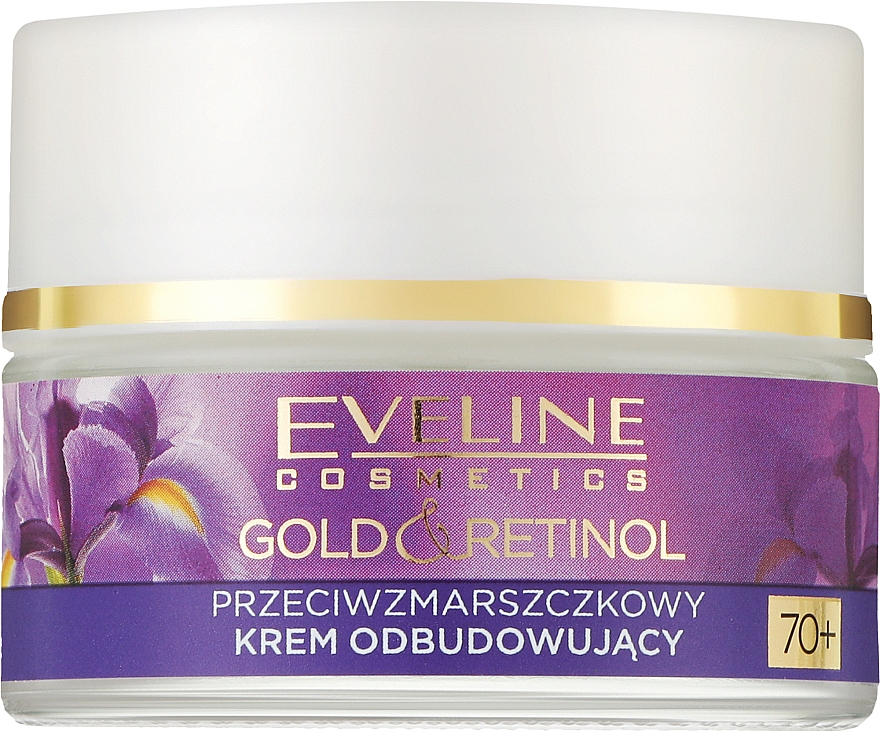 Revitalisierende Anti-Falten-Creme - Eveline Cosmetics Gold And Retinol 70 + — Bild N1