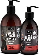 Set - LaQ Doberman Sex & Business Black (sh/gel/500ml + shm/300ml) — Bild N1