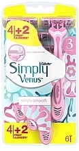 Düfte, Parfümerie und Kosmetik Einwegrasierer-Set 4+2 St. - Gillette Simply Venus 3