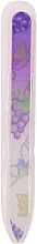 Düfte, Parfümerie und Kosmetik Glas-Nagelfeile mit Blumenmuster violett - Tools For Beauty Glass Nail File With Flower Printed