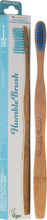 Bambuszahnbürste weich blau - Humble Brush — Bild N1