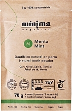 Düfte, Parfümerie und Kosmetik Natürliches Zahnpulver mit Minze in kompostierbarer Papiertüte - Minima Organics Natural Tooth Powder
