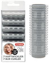 Klettwickler mit Aluminiumfuß 15 mm 7 St. - Titania Bur-Curler Aluminium Core — Bild N1