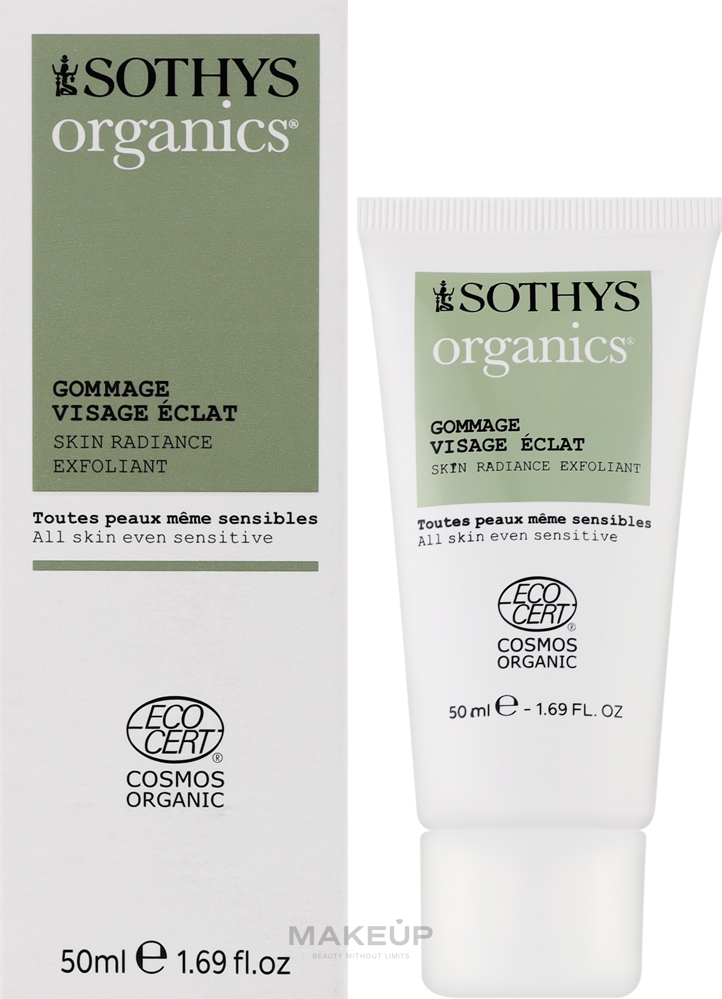 Gesichtspeeling - Sothys Organics Gommage Visage Eclat — Bild 50 ml