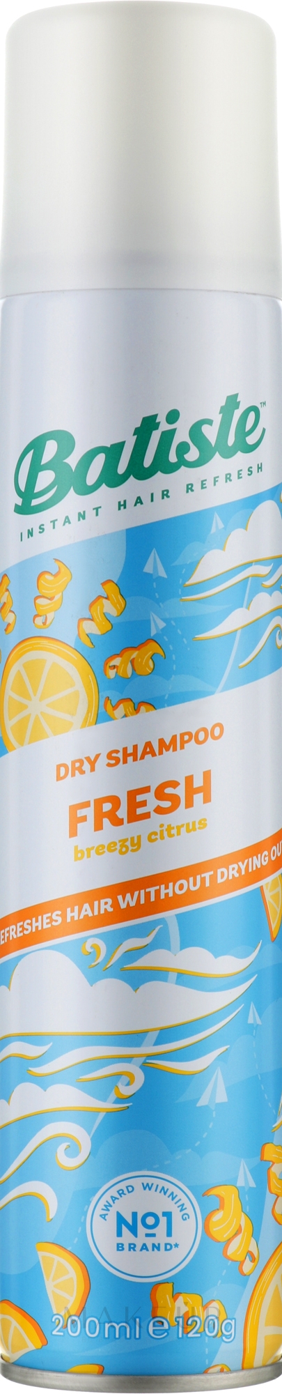 Trockenes Shampoo - Batiste Dry Shampoo Light&Breezy Fresh — Bild 200 ml