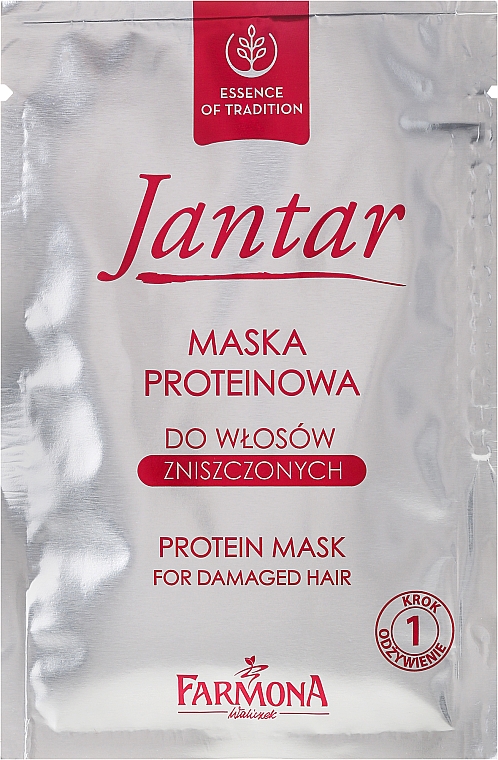 Proteinbehandlung mit Bernsteinextrakt für strapaziertes Haar - Farmona Jantar Protein Treatment With Amber Extract For Damaged Hair — Bild N2