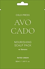 Nährende Kopfhautmaske mit Bananen- und Avocadoextrakt - Rated Green Cold Press Avocado Nourishing Scalp Pack — Bild N1