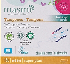 Düfte, Parfümerie und Kosmetik Tampons ohne Applikator 15 St. - Masmi Super Plus