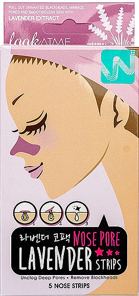 Reinigungsstreifen für die Nase mit Lavendel - Look At Me Nose Pore Lavender Strips — Bild N1
