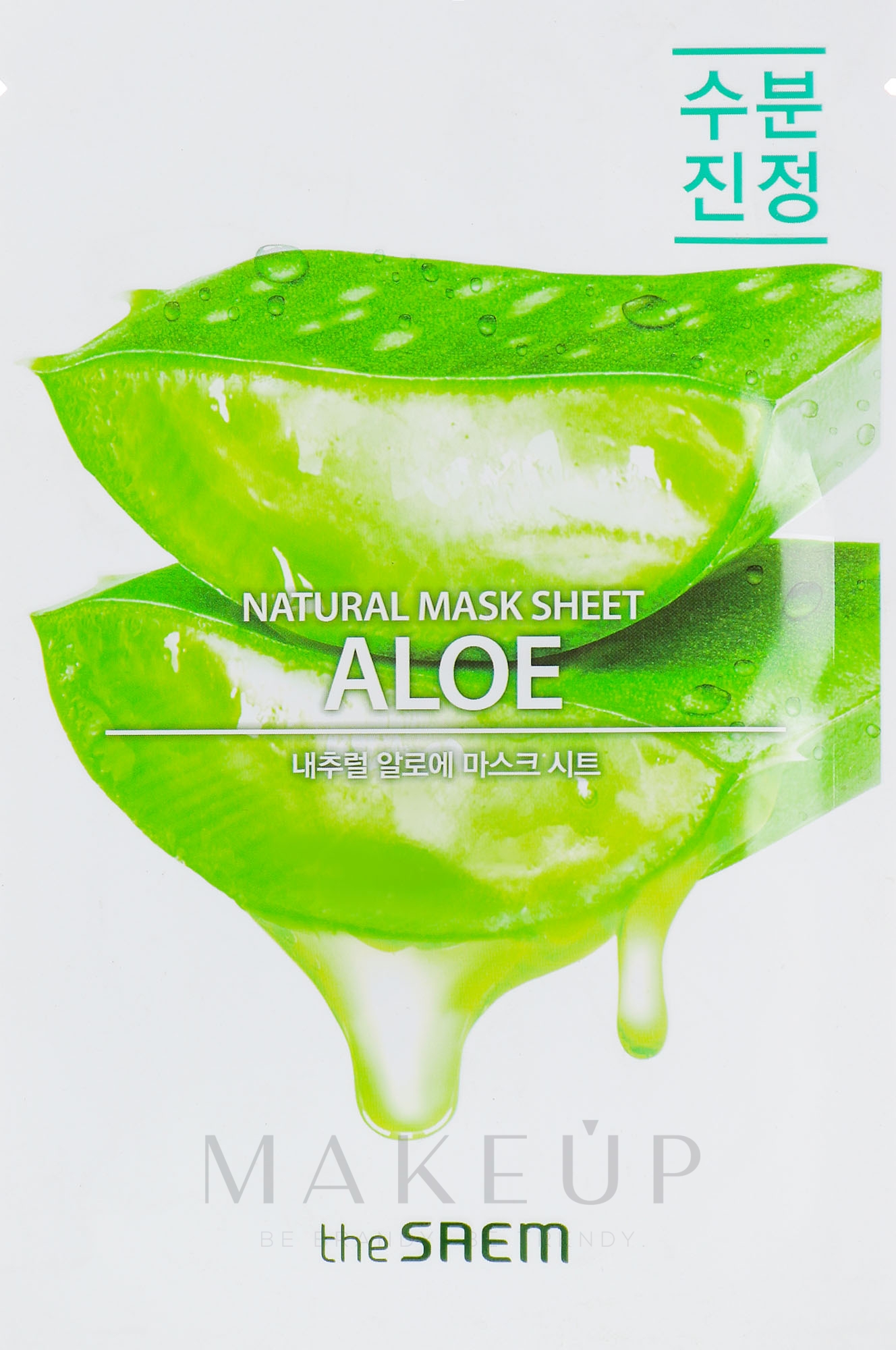 Entspannende Tuchmaske für das Gesicht mit Aloe - The Saem Natural Skin Fit Relaxing Mask Sheet Aloe — Bild 21 ml