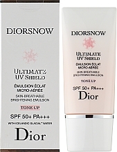 Aufhellende Gesichtsemulsion SPF 50+ - Dior Diorsnow Ultimate UV Shield Skin-Breathable Brightening Emulsion SPF50-PA++++ — Bild N2