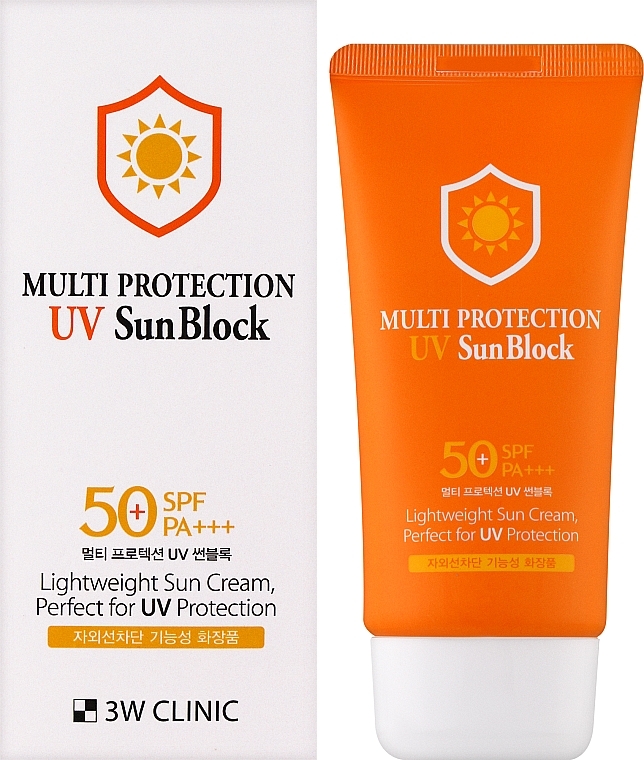 Sonnenschutzcreme - 3W Clinic Multi protection UV Sun Block SPF 50 — Bild N2