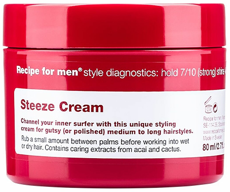Haarstylingcreme für Männer Starker Halt - Recipe for Men Steeze Cream — Bild N1