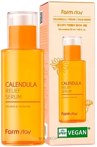 Gesichtsserum mit Ringelblumenextrakt - FarmStay Calendula Relief Serum  — Bild N1