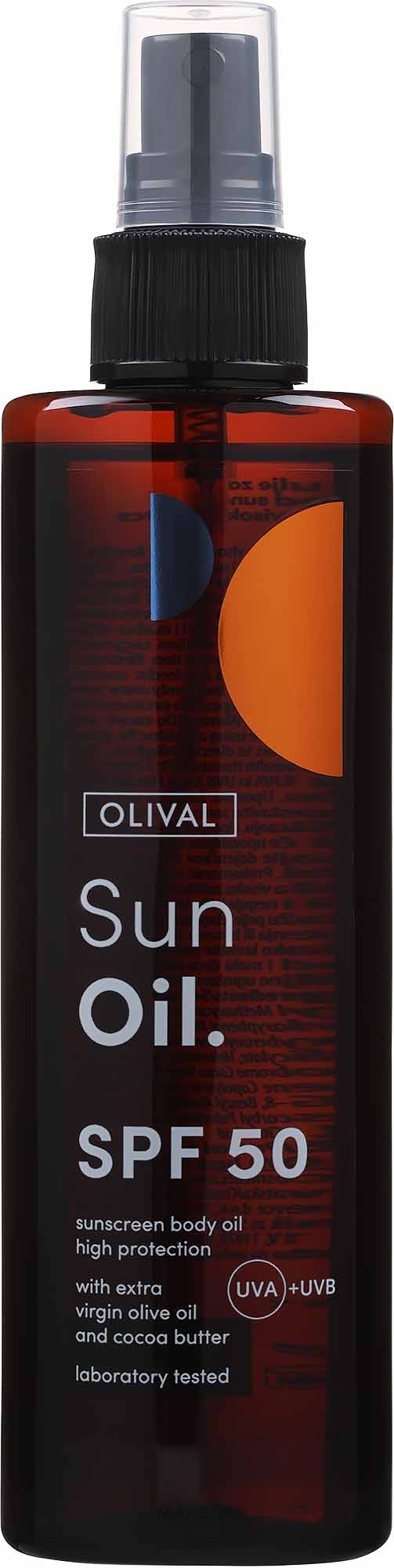 Sonnenschutzöl für den Körper SPF 50 - Olival Sun Oile SPF 50 — Bild 200 ml