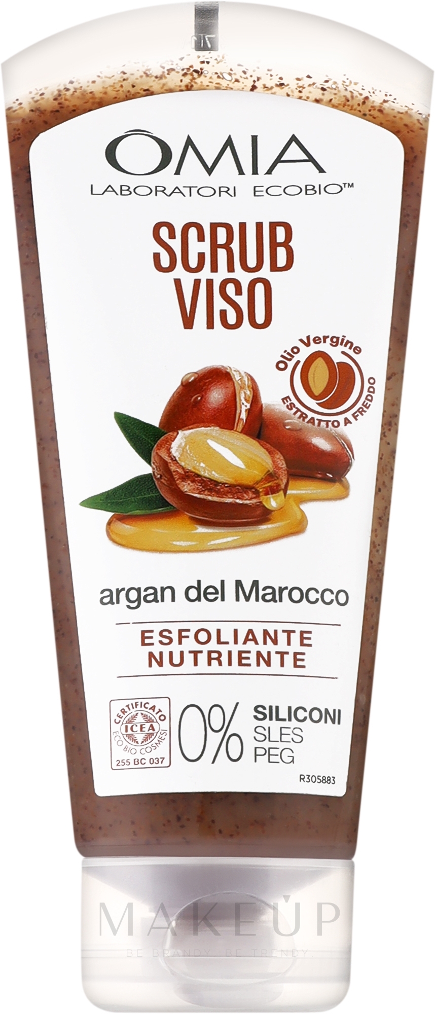 Gesichtspeeling mit Arganöl - Omia Labaratori Ecobio Argan Oil Face Scrub — Bild 75 ml