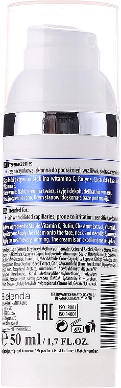 Gesichtscreme mit Vitamin C für Rosazea-Haut - Bielenda Professional Capilary Repair Face Cream — Bild N4