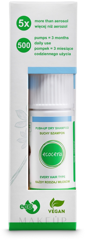 Trockenshampoo für alle Haartypen - Ecocera Push-up Dry Shampoo — Foto 15 g