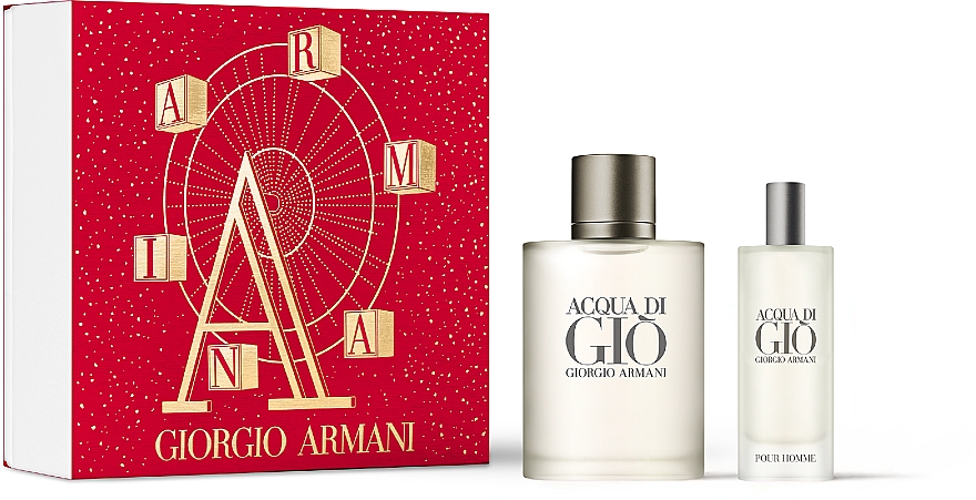 Giorgio Armani Acqua di Gio Pour Homme - Duftset (Eau de Toilette 50ml + Eau de Toilette 15ml) — Bild N1