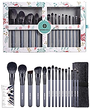 Make-up Pinselset 15-tlg. - Eigshow Beauty Eigshow Makeup Brush Kit In Gift Box Agate Grey — Bild N3