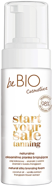 Natürlicher seidiger Bräunungsschaum - BeBio Start Your Safe Tanning Natural Silky Bronzing Foam — Bild N1