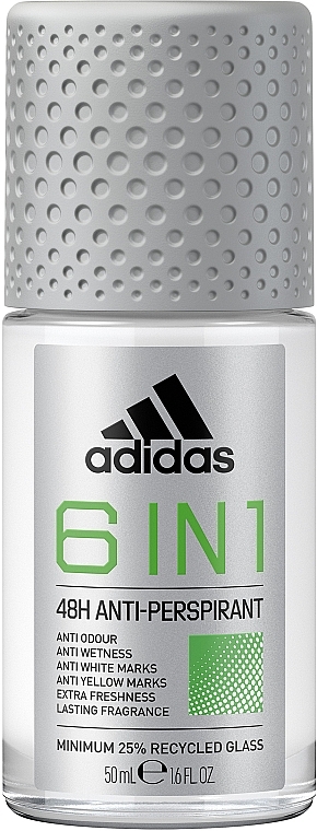 Deo Roll-on Antitranspirant - Adidas 6 in 1 48H Anti-Perspirant — Bild N1